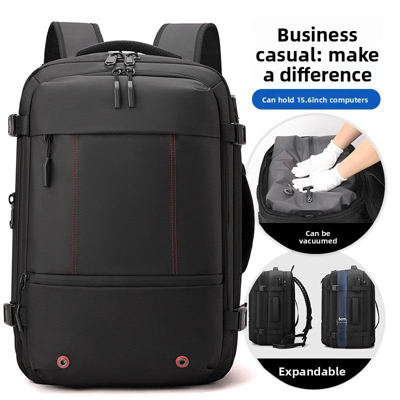 Vacuum Compression Travel Backpack with Dry Wet Separation