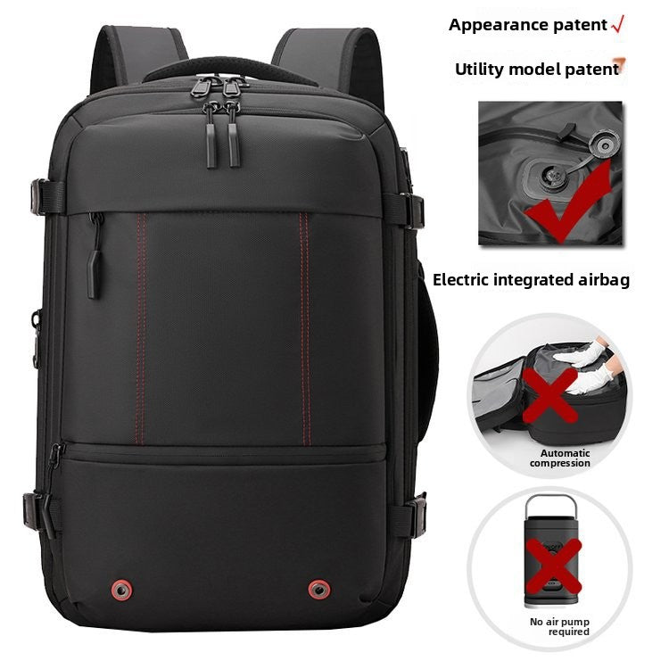 Vacuum Compression Travel Backpack with Dry Wet Separation