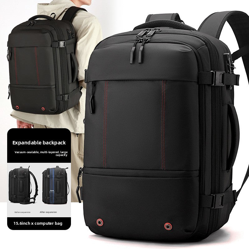 Vacuum Compression Travel Backpack with Dry Wet Separation