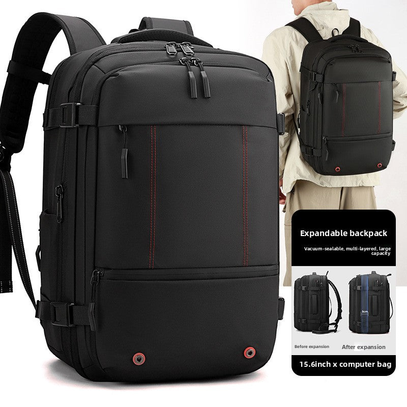 Vacuum Compression Travel Backpack with Dry Wet Separation